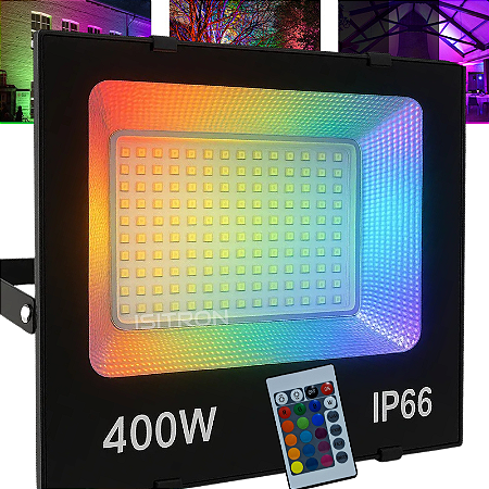 Refletor LED 400W RGB IP66 Com Memoria