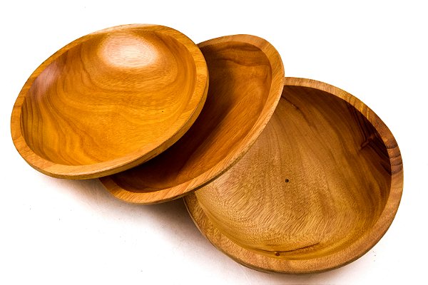 Fruteira de Mesa redonda em madeira