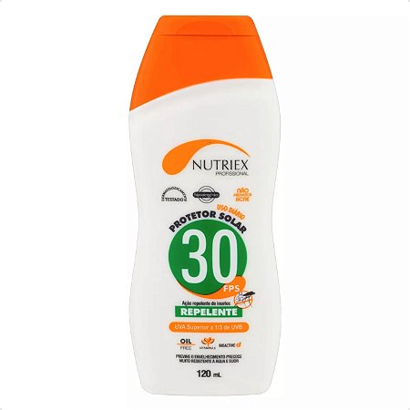 Protetor Solar Nutriex Fps30 Repelente 120 Ml