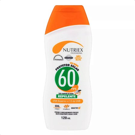 Protetor Solar Nutriex Fps60 Repelente 120 Ml