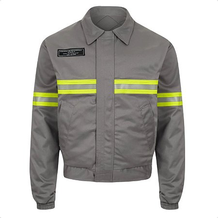 Jaqueta Anti Chama Risco 2 Cinza