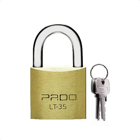 Cadeado Pado De Latão Lt 35mm Com 2 Chaves