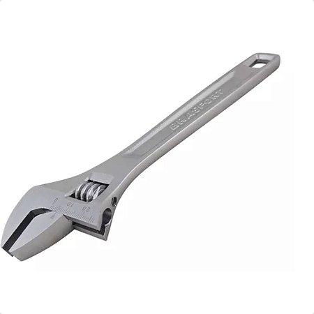 Chave Inglesa Cromada 8 Polegada - Brasfort - Ref.: 8218