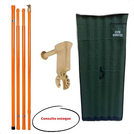 Vara De Manobra 4 Elementos CabeÇote Bolsa