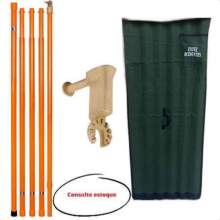 Vara De Manobra 5 Elementos CabeÇote Bolsa