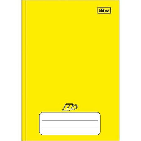 Caderno Brochurao Capa Dura Universitario D+ Amarelo 96 Folhas Tilibra