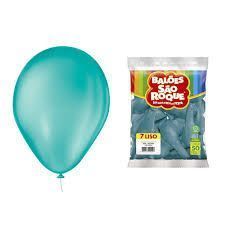 Balao Imperial 7 Azul Oceano com 50 Unidades Sao Roque