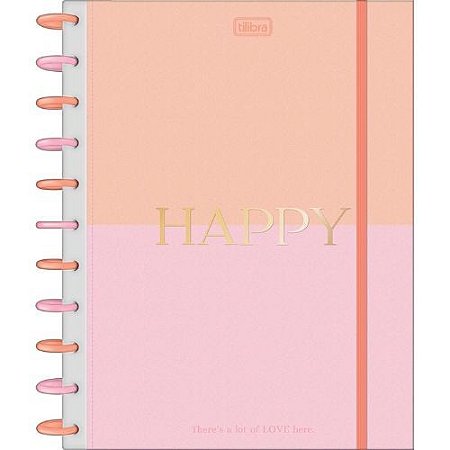 Caderno Univ Capa Dura 1 Materia Happy 80f Tilibra