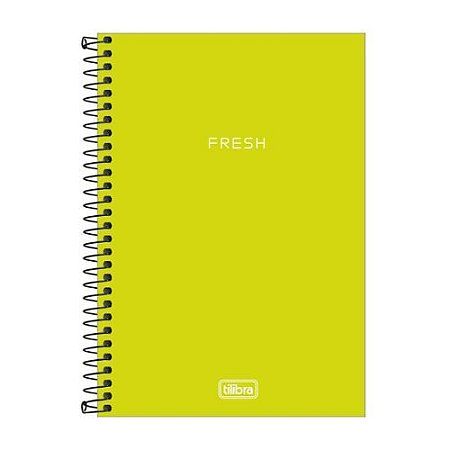 Caderno Univ Cpp 1Materia Neon Amarelo 80F Tilibra