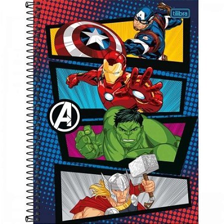 Caderno Univ Capa Dura 1 Materia  Avenger Infinity War 80f Tilibra