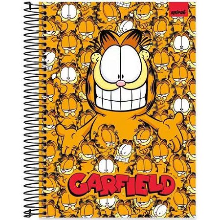 Caderno Univ Capa Dura 10 Materias Garfield 160f Tilibra