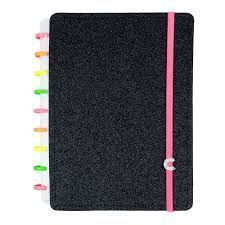 Caderno Inteligente Lets Neon Black Medio