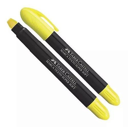 Marca Texto Supersoft Gel Amarelo Faber Castell