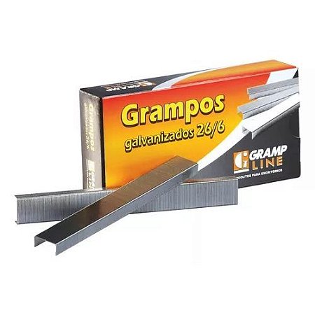 Grampos 26/6 Caixa com 5000 Galvanizados Gramp Line