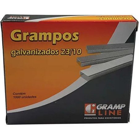 Grampos Galvanizados 23/10 Caixa com 1000 Gramp Line