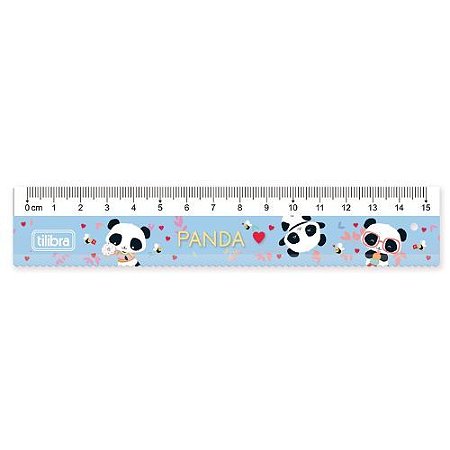 Regua 15Cm Panda Tilibra