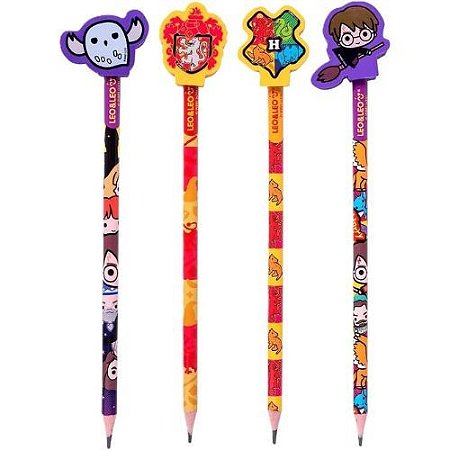 Lapis Grafite HB Harry Potter com Borracha Leo & Leo