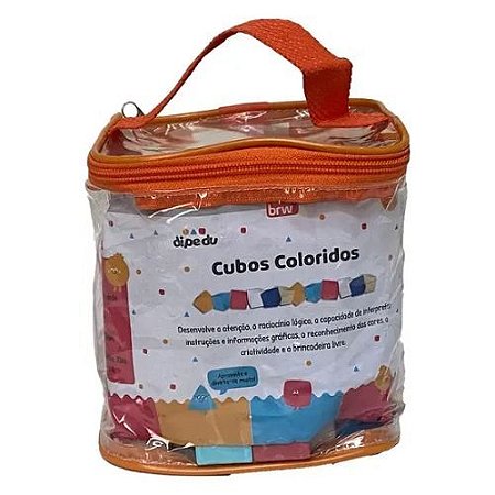 Cubos Coloridos Mdf 100 Pecas Brw
