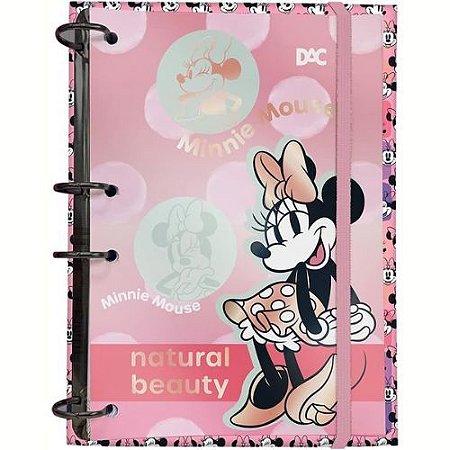 Caderno Argolado Colegial Minnie 144 Folhas 4200 Dac