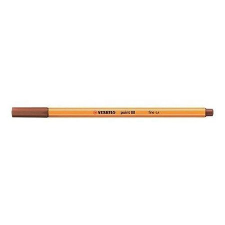 Caneta Fina 0.4 Castanho Point 88/38 Stabilo