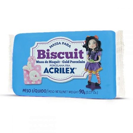 Massa P/ Biscuit 90G Azul Celeste Cod 503 Acrilex