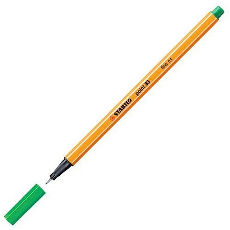 Caneta Fina 0.4 Verde Oliva Stabilo Point 88/36