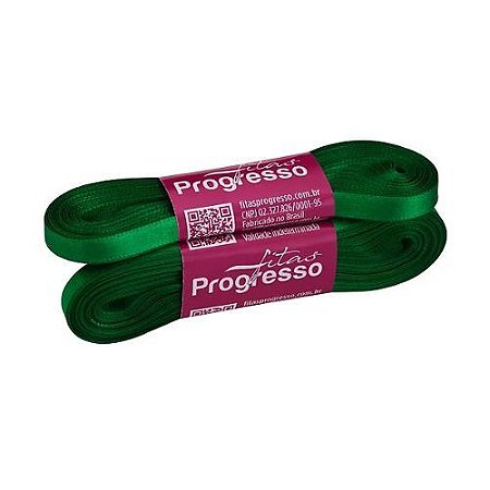 Fita de Cetim CF001 7mmx10m 217 Verde Bandeira Progresso