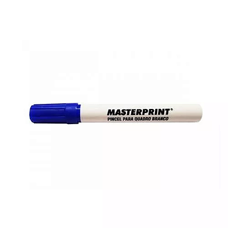 Pincel Quadro Branco Recarregavel MP619 Azul Masterprint