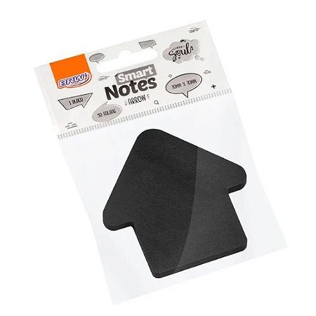 Bloco Smart Notes 70x70MM Arrow Seta Preto 50Fls Brw