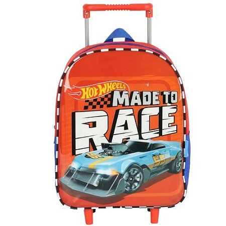 Mochila com Rodas IC40862HW-VM Hotwheels Vermelho Luxcel