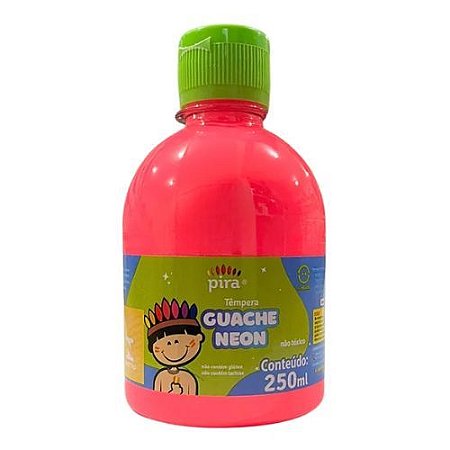 Tinta Guache Neon 250Ml Rosa Piratininga