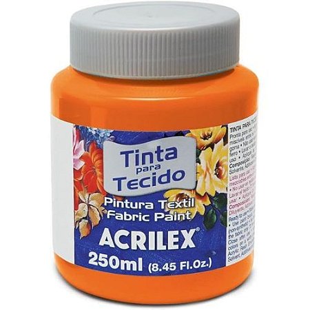 Tinta para Tecido 250Ml Cod 517 Laranja Acrilex