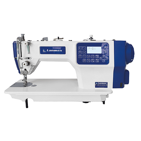 Máquina de Costura Reta Eletrônica Direct Drive Lanmax LM-179-M-D4 com Motor de Passo