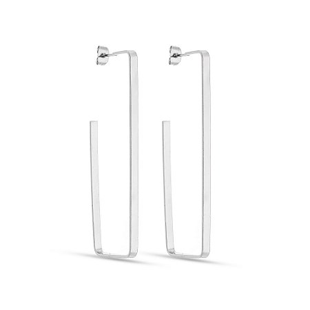 Brinco Argola Retangular