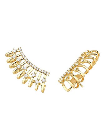 Ear Cuff Fio com Zircônias