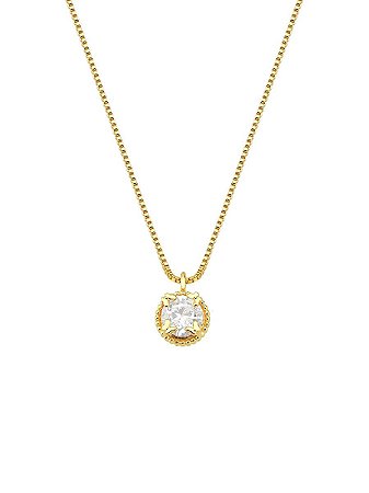 Colar Ponto de Luz Banhado à Ouro 18k
