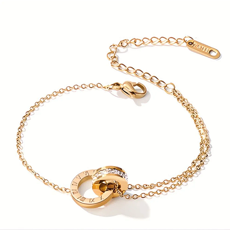 Pulseira Inspiração Bvlgari Aço Gold
