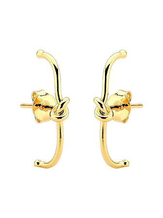 Ear Hook Nó | Banhado à Ouro 18k