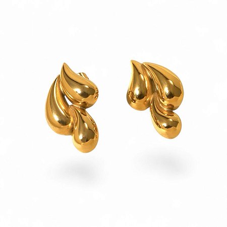 Brinco Gotas Elegantes | Gold 18k