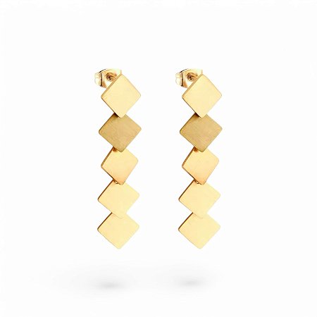 Brinco Losangos | Gold