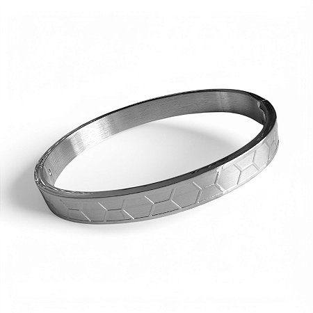 Bracelete Relevo | Aço Premium