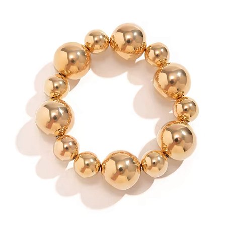 Pulseira Esferas Maxi | Dourada