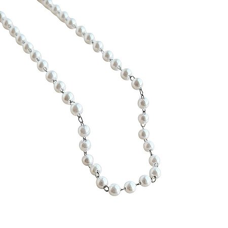 Choker Pérolas | Prateada