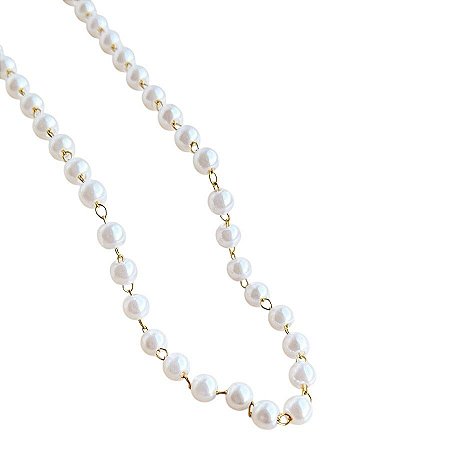 Choker Pérolas | Dourada
