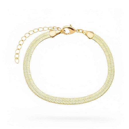 Pulseira Malha de Aço 6mm | Dourada