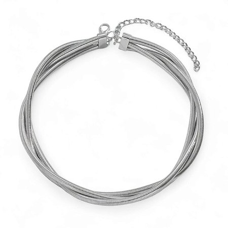Choker Tripla | Prateada
