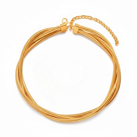 Choker Tripla | Gold