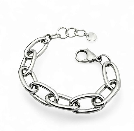 Pulseira Elos Fashion Maxi | Prateada