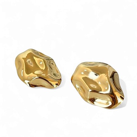 Brinco Pedra Orgânica | Gold