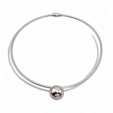Colar Esfera Luxo | Prateado